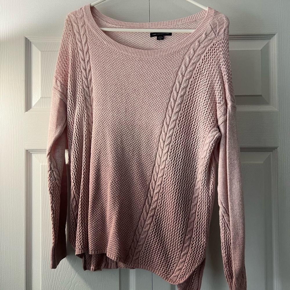 Pink/White Sweater